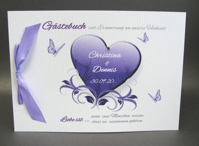 Gästebuch 10005 in 5 Farben, A5 – Bild 5