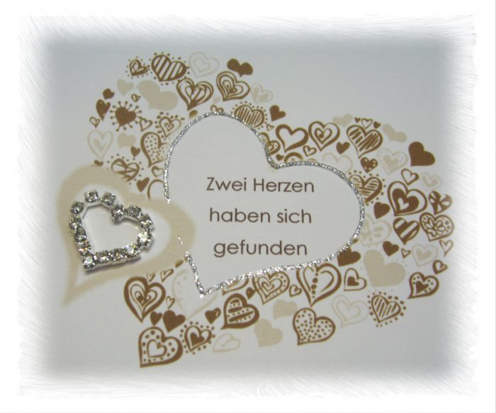 Gästebuch 10015 mit Strassherz, in 4 Farben, A5 – Bild 2