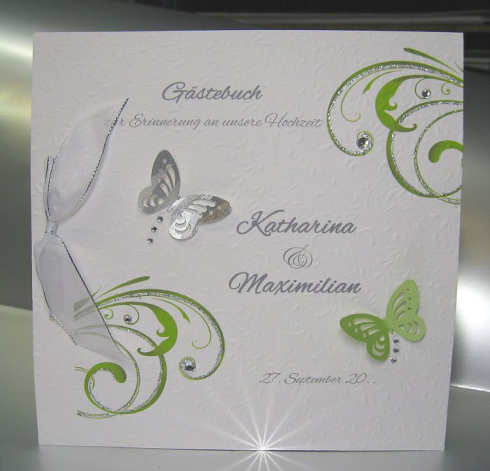 Gästebuch 11014 mit Ornamenten in 3 Farben