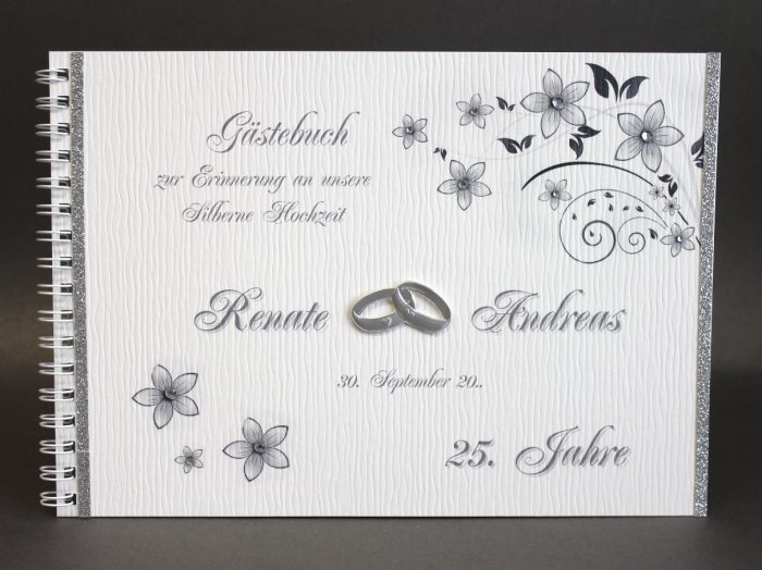 Gästebuch zur silbernen Hochzeit 12504