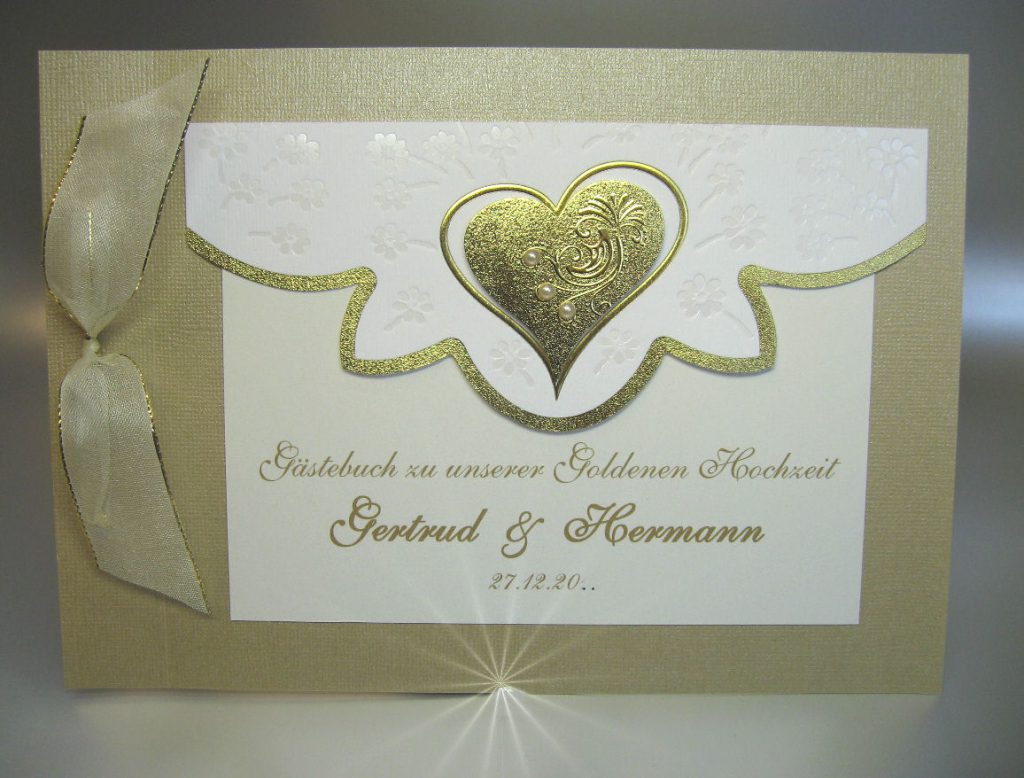 Gästebuch zur Goldenen Hochzeit 12812 Die Karte