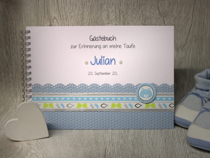 Gästebuch zur Taufe 13510 in 2 Farben