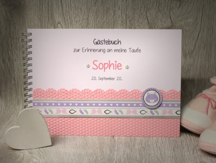 Gästebuch zur Taufe 13510 in 2 Farben – Bild 2