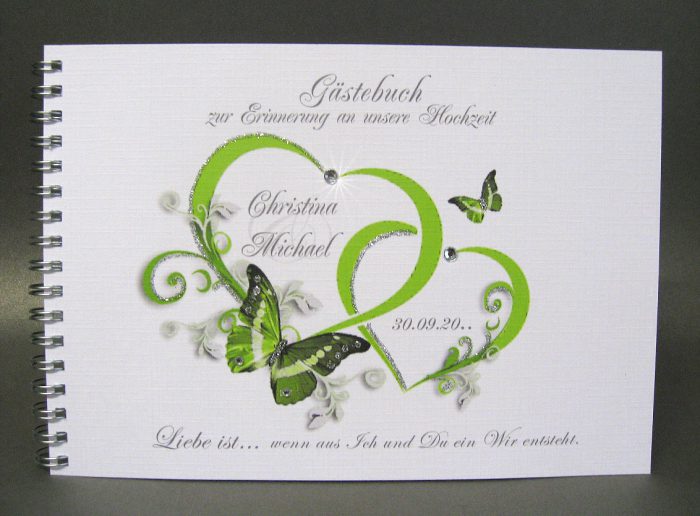Gästebuch 80012 in 5 Farben, A5 Spiralbindung – Bild 2
