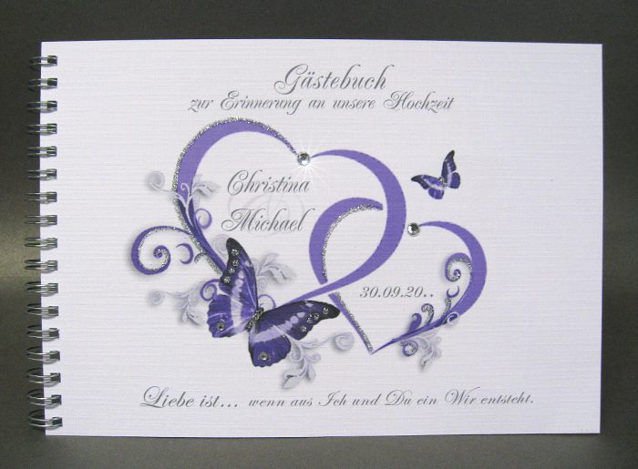 Gästebuch 80012 in 5 Farben, A5 Spiralbindung – Bild 3