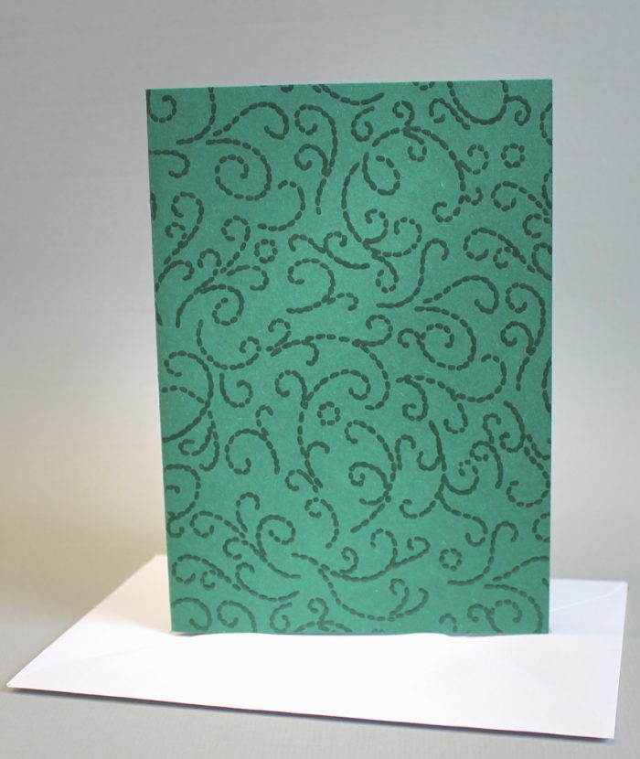 10 Klappkarten "Lackornamente" hochformat incl. Umschlag in 8 Farben, 30003 – Bild 8