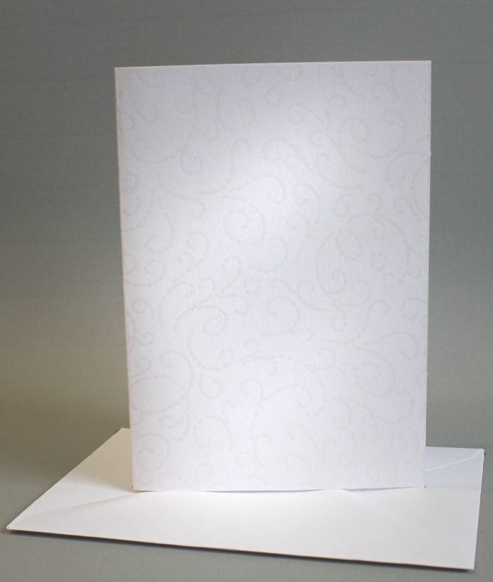 10 Klappkarten "Lackornamente" hochformat incl. Umschlag in 8 Farben, 30003 – Bild 3