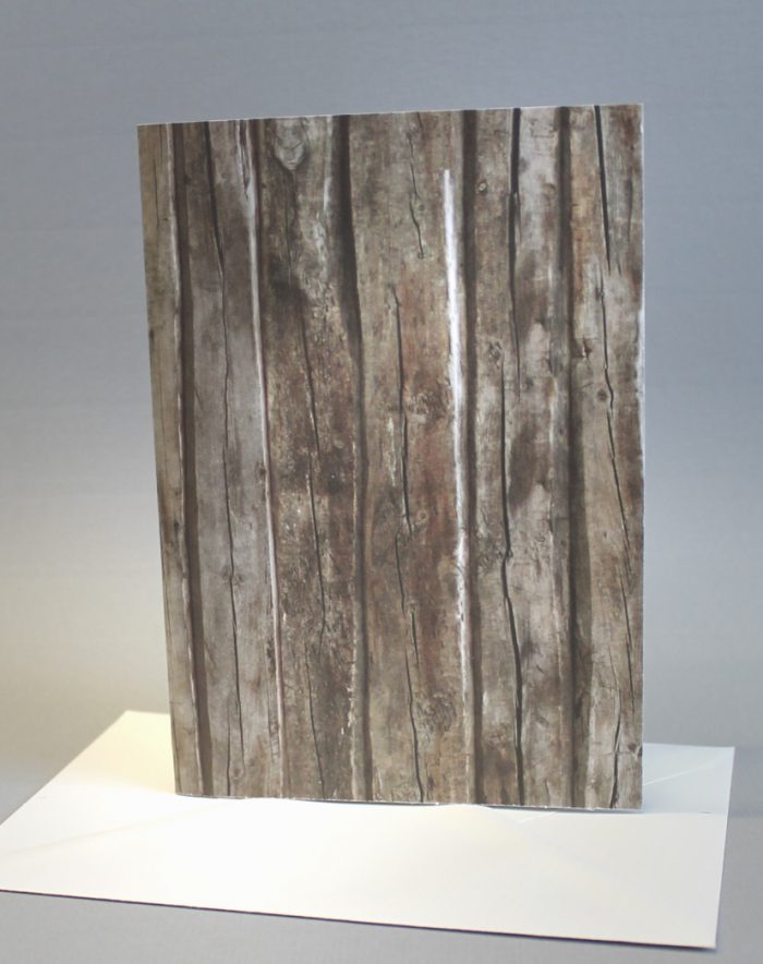 5 Klappkarten Holzoptik hochformat incl. Umschlag in 3 Farben, 30006 – Bild 3