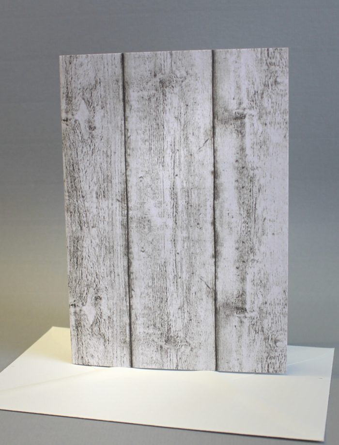 5 Klappkarten Holzoptik hochformat incl. Umschlag in 3 Farben, 30006 – Bild 2