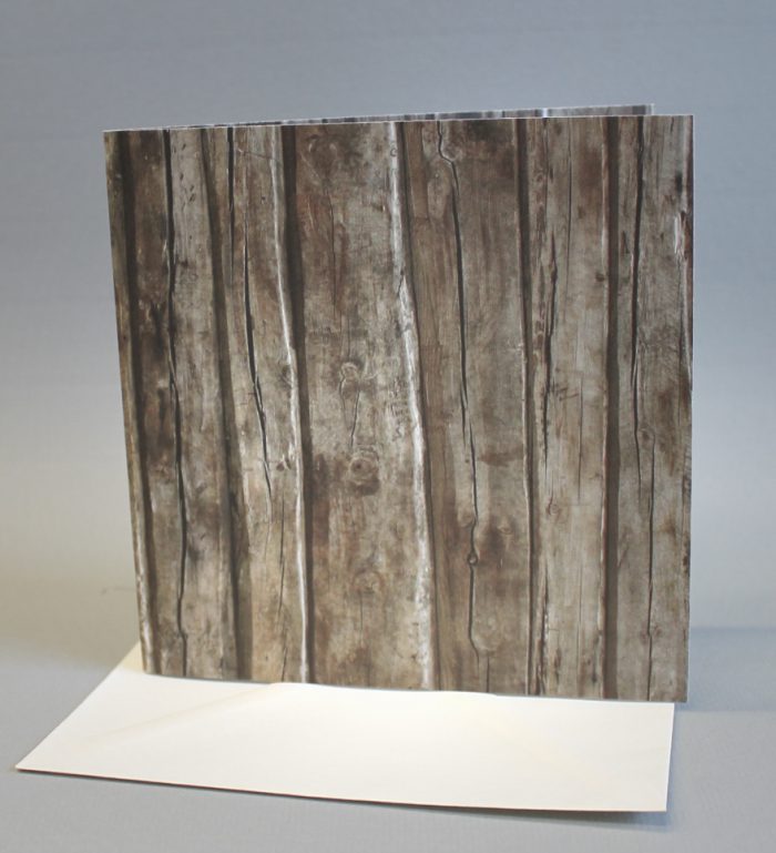 5 Klappkarten Holzoptik quadratisch incl. Umschlag in 3 Farben, 31001 – Bild 3