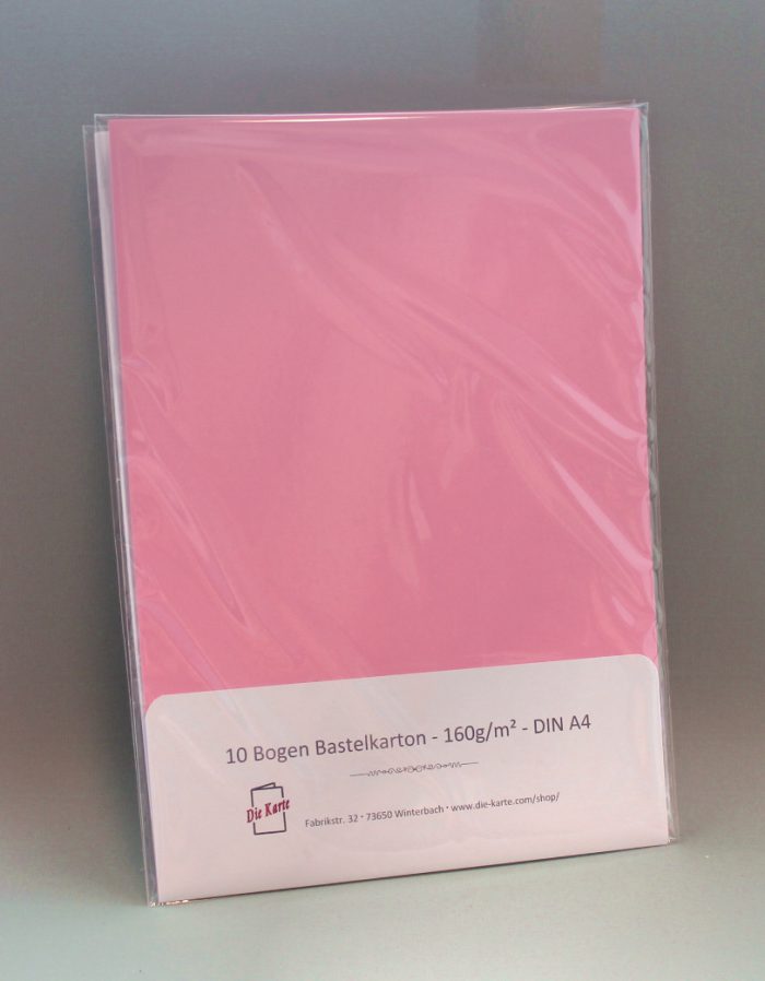 Bastelkarton 10 Bogen - A4 - 160g/qm in 7 Farben – Bild 5