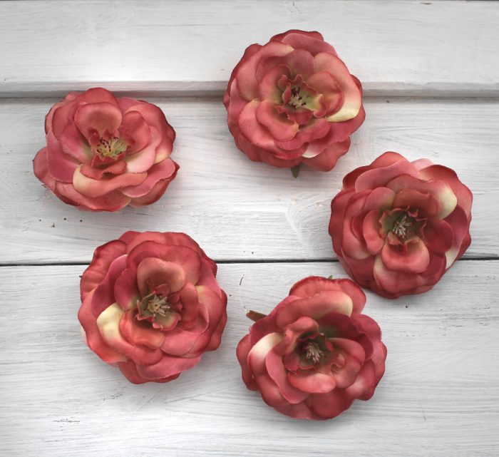 Rosen altrosa 5 Stück ideal für Ihre Deko 35206