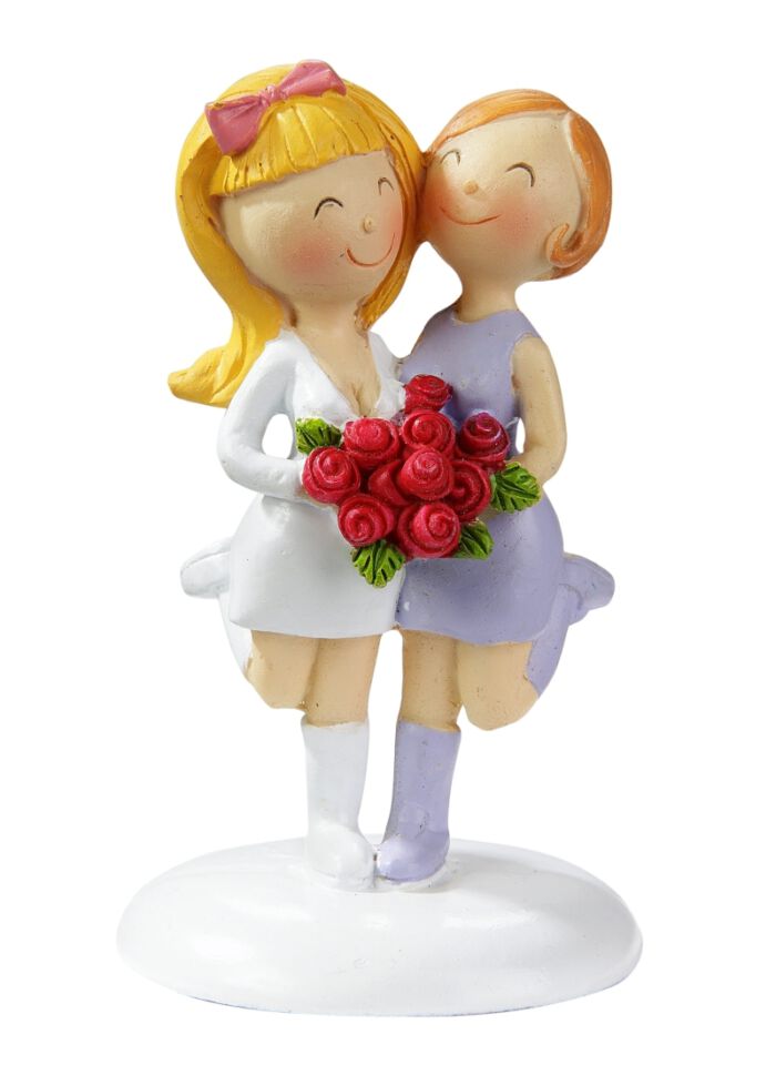 Hochzeitspaar Frauen als Tortenfigur oder zur Deko 3870062