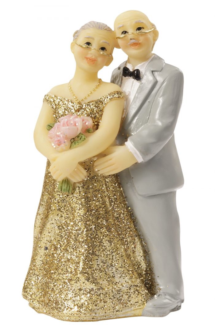 Brautpaar Goldhochzeit, als Tortenfigur oder zur Deko 3870282