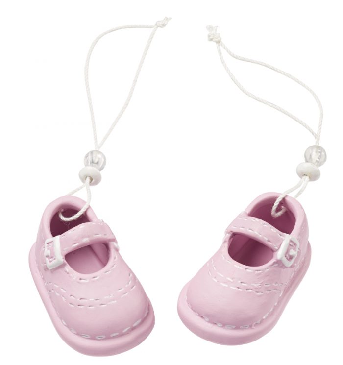 Babyschuhe Mädchen, Keramik, ideal als Deko 3870434