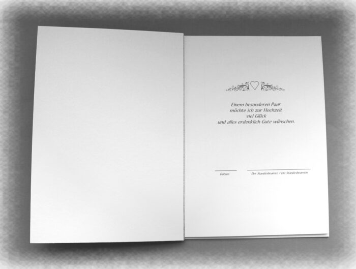 Stammbuch mit Namen ivoire, Brautpaar 12016, A5, zum kleinen Preis!! – Bild 2