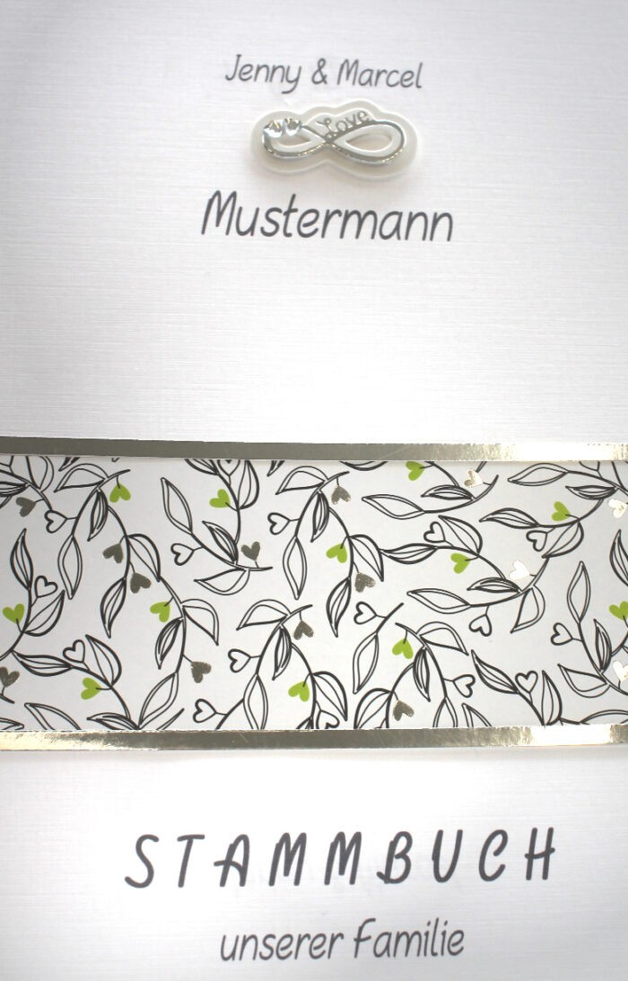 Stammbuch mit Namen in frischem grün, 12039, A5, zum kleinen Preis!! – Bild 2