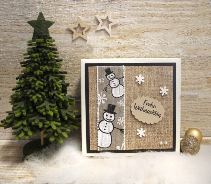 Geschenkschachtel - Geldgeschenk - Gutschein zu Weihnachten incl. Weihnachtskärtchen Design 71014