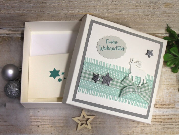 Geschenkschachtel - Geldgeschenk - Gutschein zu Weihnachten incl. Weihnachtskärtchen Design 71016 – Bild 2