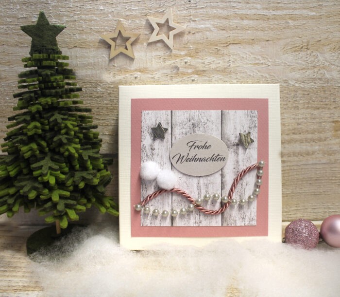 Geschenkschachtel - Geldgeschenk - Gutschein zu Weihnachten incl. Weihnachtskärtchen Design 71019