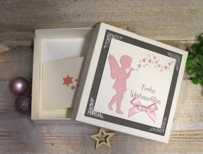 Geschenkschachtel - Geldgeschenk - Gutschein zu Weihnachten incl. Weihnachtskärtchen Design 71020 – Bild 2