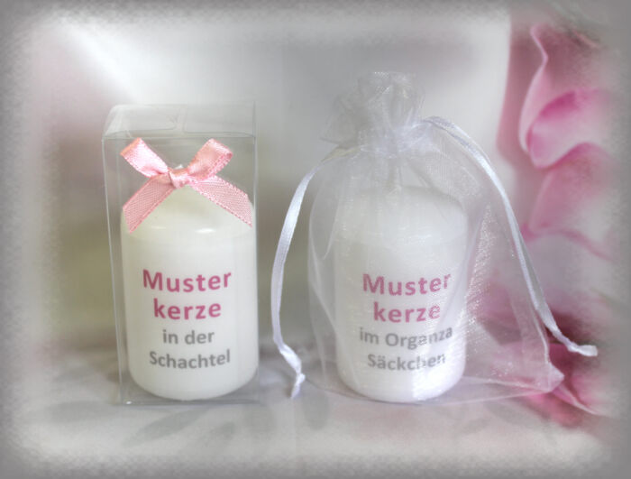 Gastgeschenk Kerze zur Taufe "Kleiner Wal" incl. Namen und Datum, Design 216 – Bild 2