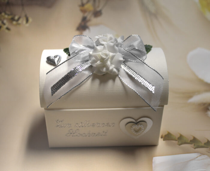 Geldgeschenk "Silberne Hochzeit" zum kleinen Preis!! Design 516