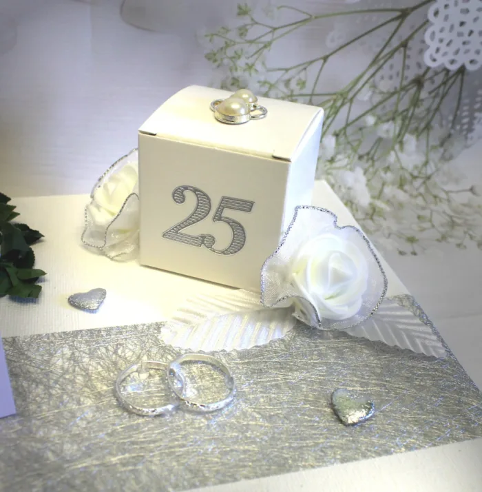 Geldgeschenk zur "Silbernen Hochzeit" 70051 – Bild 2