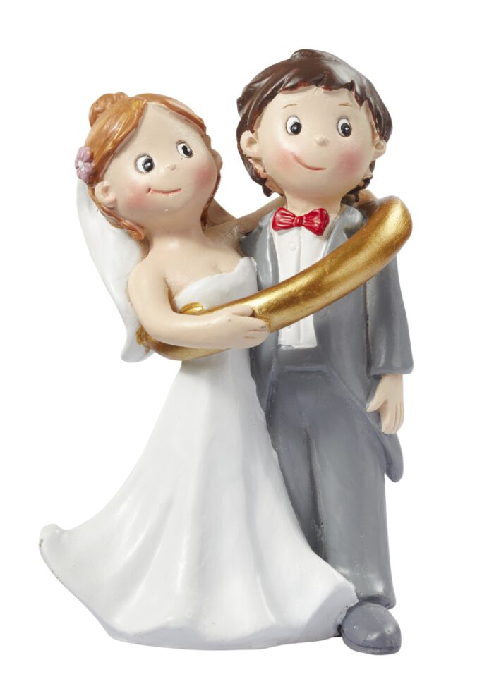Hochzeitspaar im Ring, als Tortenfigur oder zur Deko 3870221
