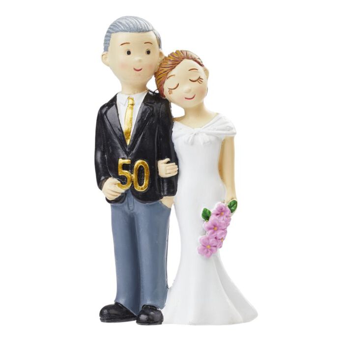 Hochzeitspaar Goldene Hochzeit als Tortenfigur oder zur Deko 3871141