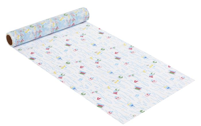 Tischläufer Organza zur Einschulung blau 5mtr. Rolle mtr. 2,99Euro