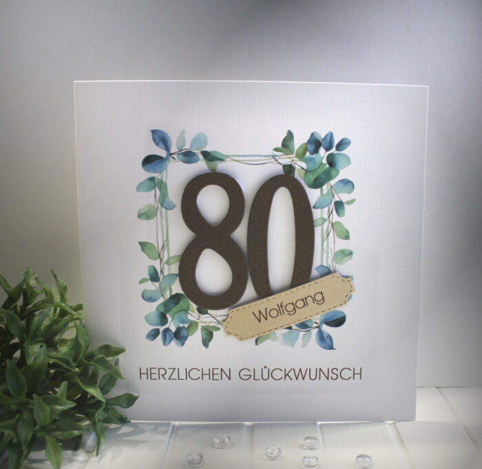 Glückwunschkarte zum Geburtstag, mit Personalisierung und auf Wunsch als Geldgeschenk Design 128