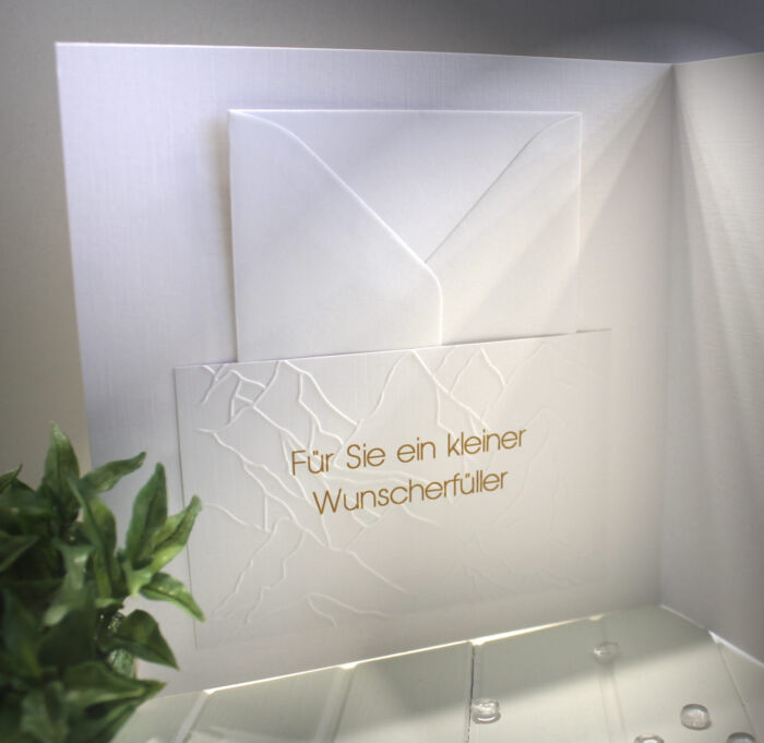 Glückwunschkarte zum Jubliäum, mit Personalisierung und auf Wunsch als Geldgeschenk Design 135 – Bild 2