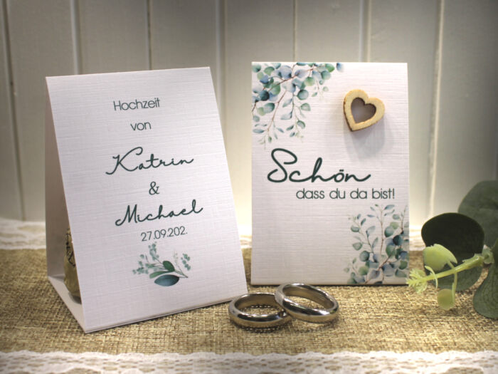 Gastgeschenk "Kleines GOODIE" zur Hochzeit, Schön dass du da bist, zum kleinen Preis! Design 12010 OHNE Inhalt!!