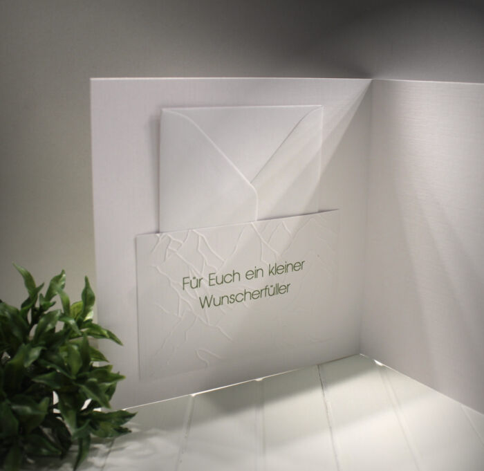 Glückwunschkarte zum Eigenheim, mit Personalisierung und auf Wunsch als Geldgeschenk Design 139 – Bild 2