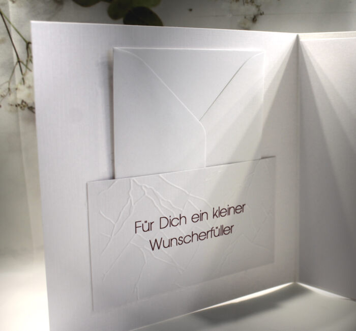 Glückwunschkarte zum Geburtstag "Schmetterling" mit Personalisierung und auf Wunsch als Geldgeschenk Design 120 – Bild 2